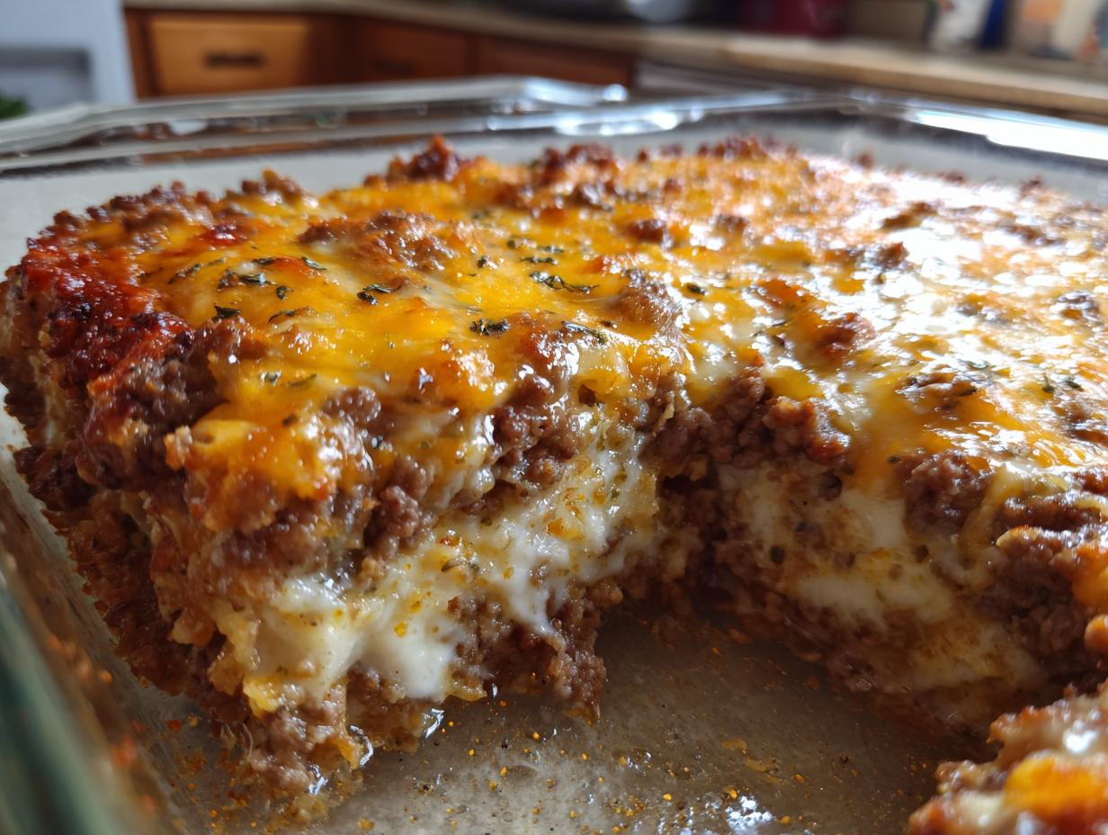 Cheesy Keto Ground Beef Casserole (Ready in 30 Minutes!) | BiteTide - detail 2