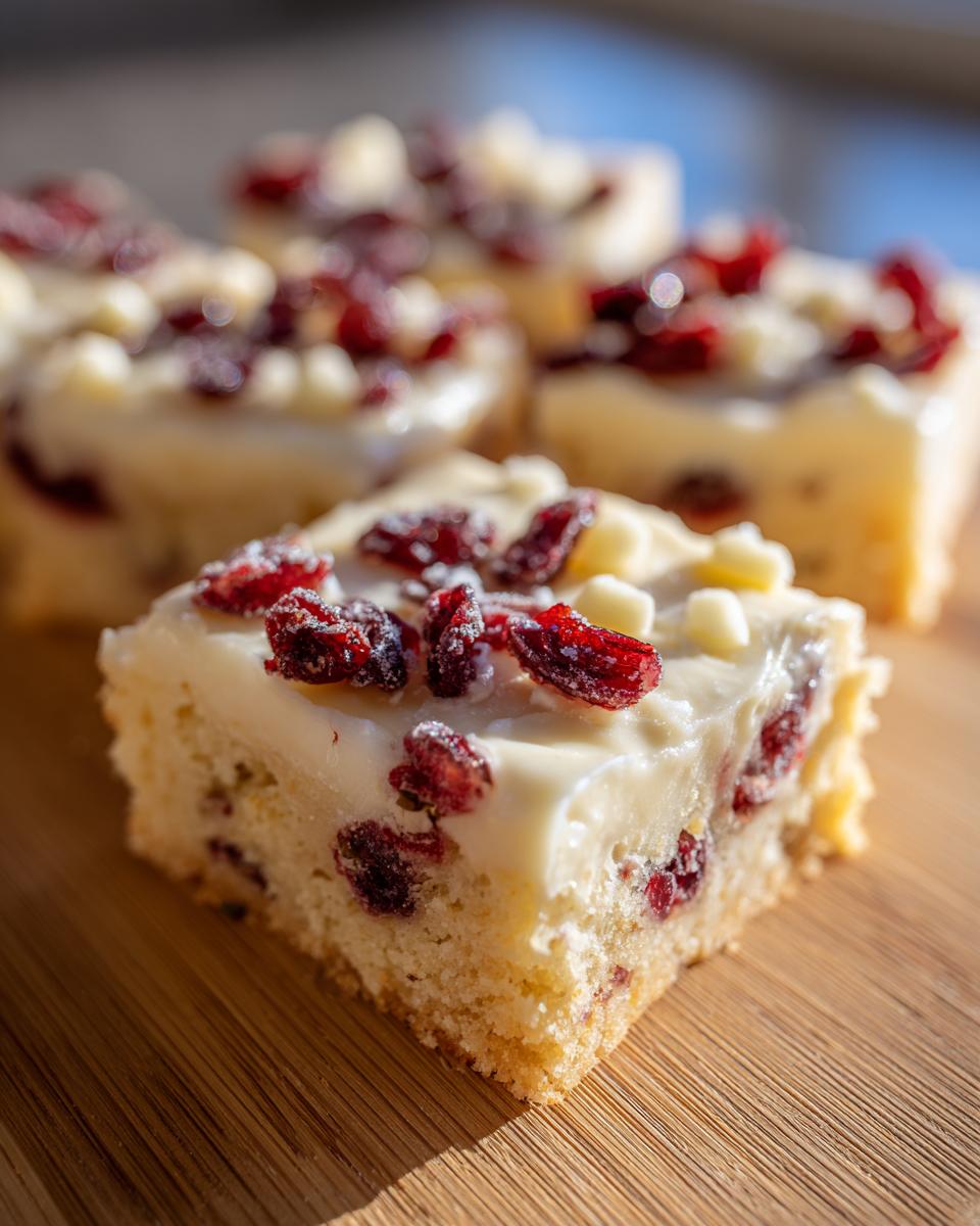 Cranberry Bliss Bars - detail 1