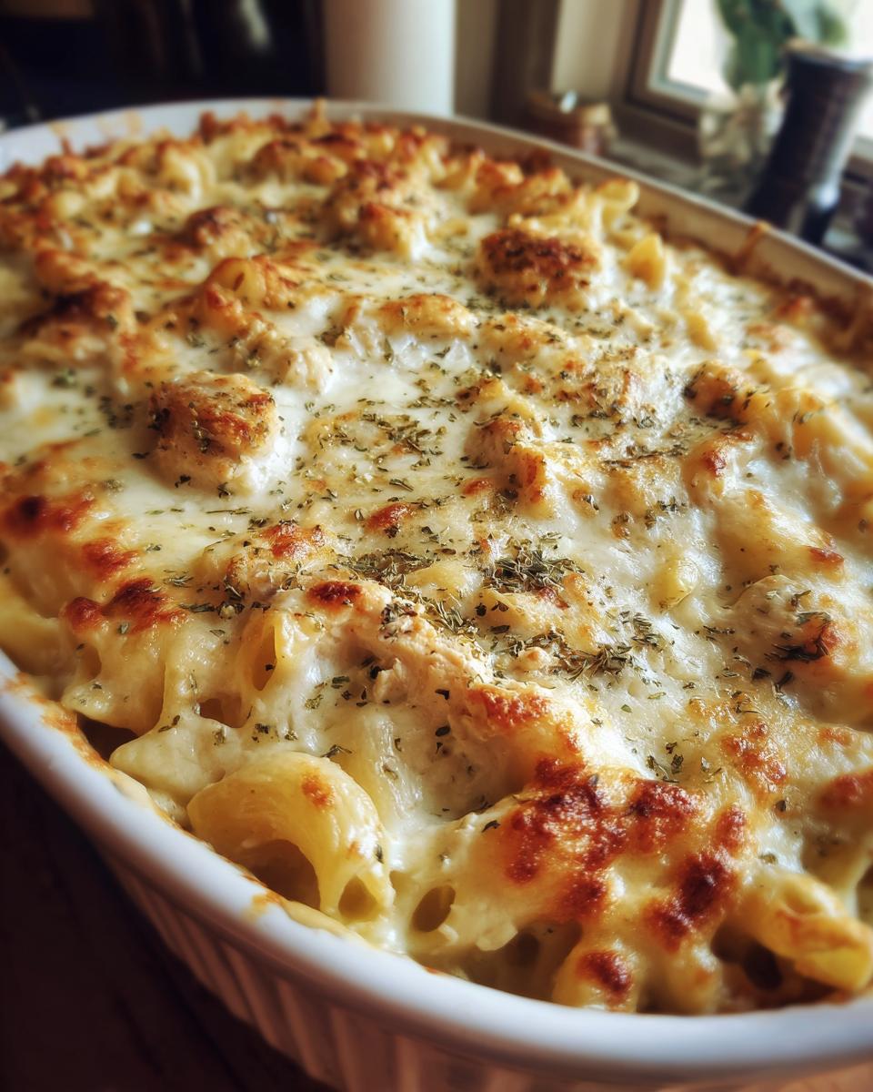 Amazing Creamy Chicken Alfredo Bake – 40 Min