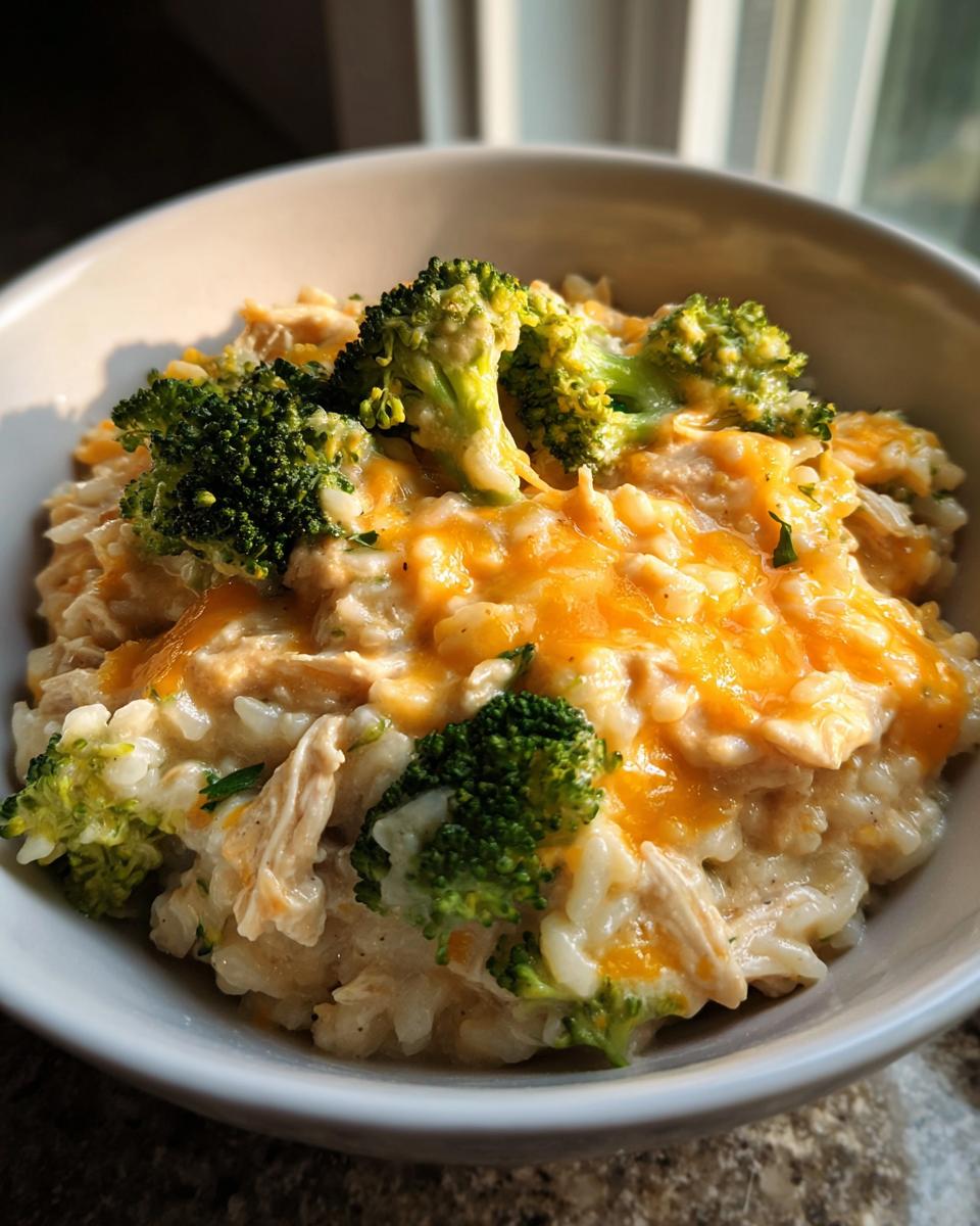 Easy Crockpot Cheesy Chicken Broccoli Rice - detail 1