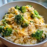 Easy Crockpot Cheesy Chicken Broccoli Rice