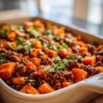 Easy Ground Turkey Sweet Potato Bake Recipe