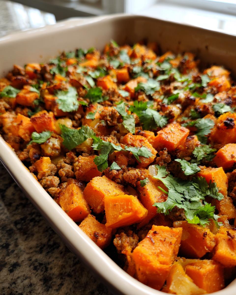 Easy Ground Turkey Sweet Potato Bake Recipe - detail 2