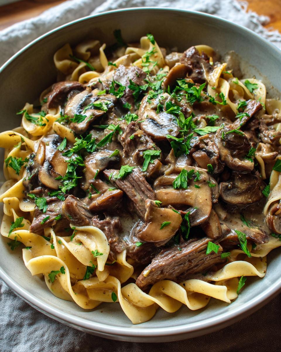 Easy One-Pot Beef Stroganoff: Comforting 40-min Meal