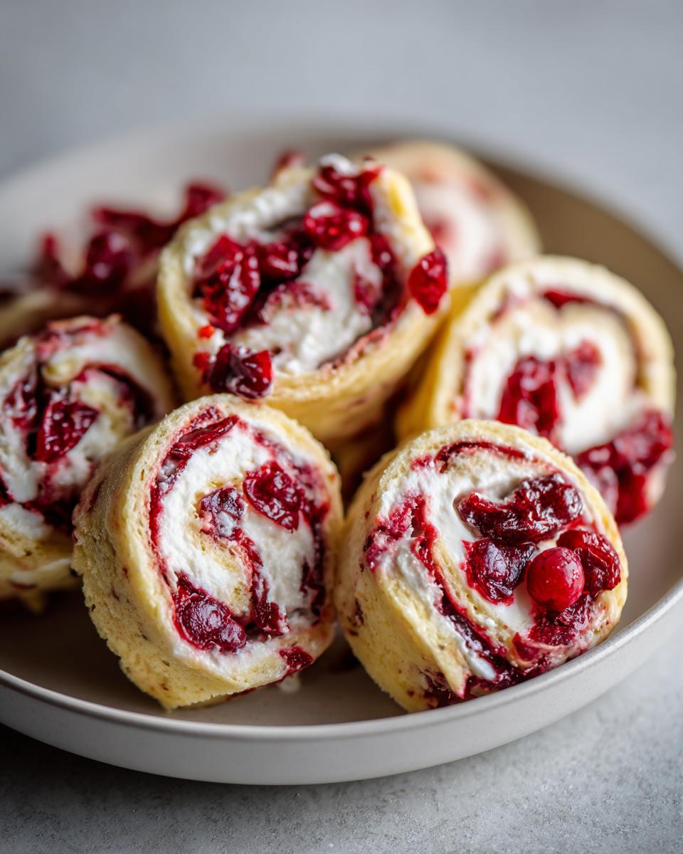 Festive Christmas Cranberry Roll Ups: 1 Sweet Treat