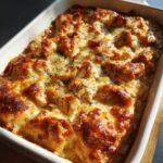 French Onion Chicken Orzo Casserole