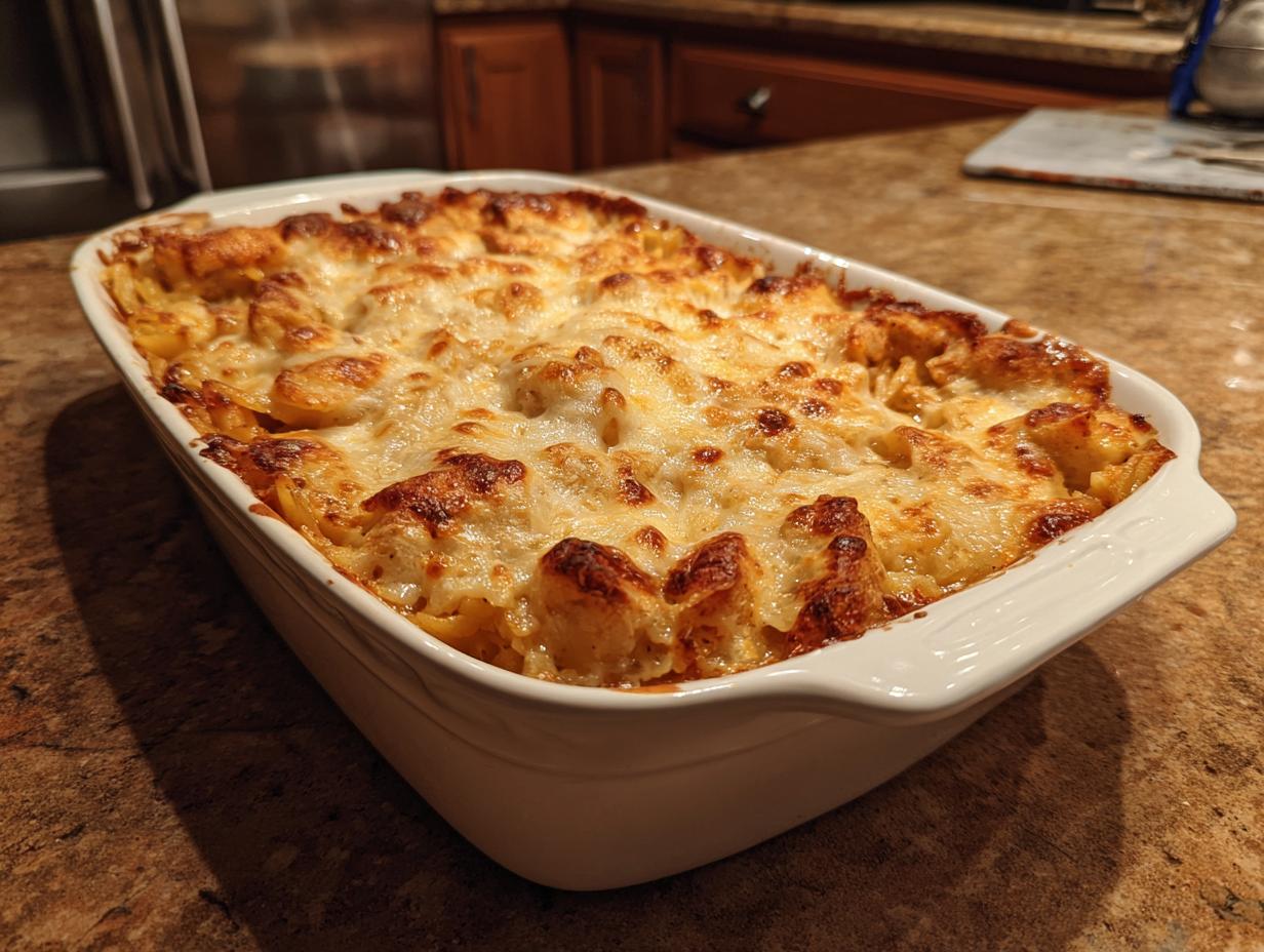 French Onion Chicken Orzo Casserole - detail 3