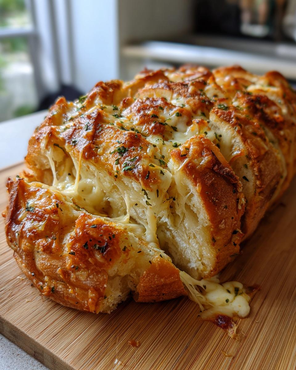 Ultimate Garlic Butter Pull-Apart Bread: 25 mins