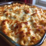 Leftover Turkey Alfredo Pasta Bake