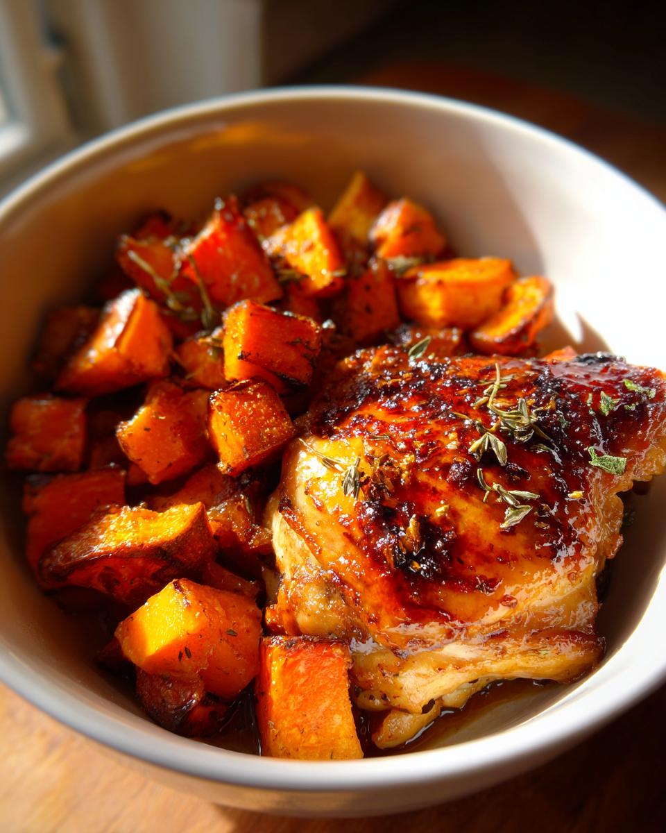 Maple Dijon Chicken & Roasted Sweet Potato Bowls - The Comfort Spoon - detail 2
