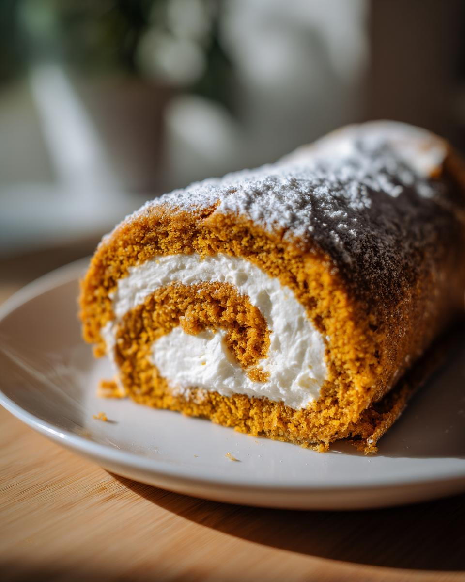Pumpkin Roll Cake - detail 1