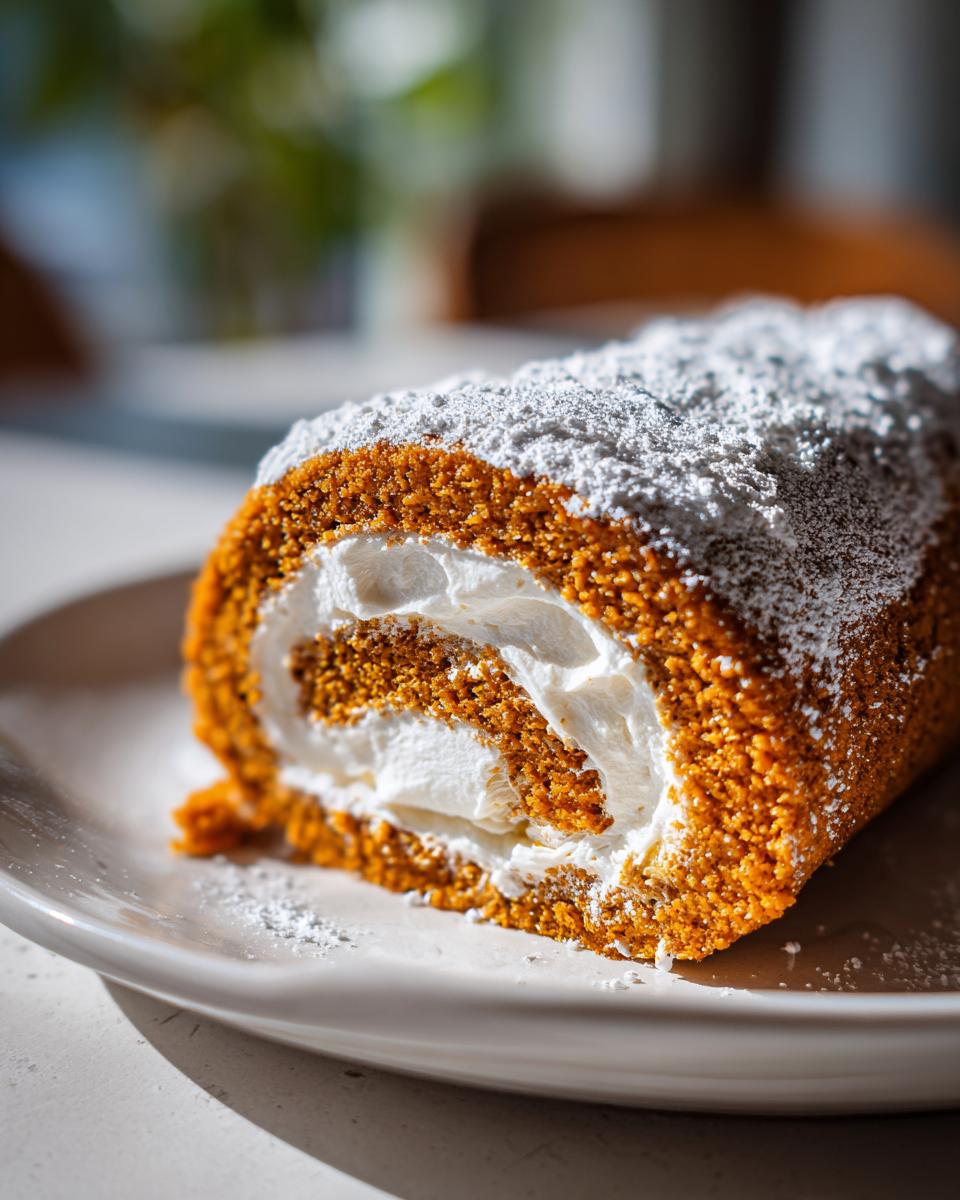 Pumpkin Roll Cake - detail 3