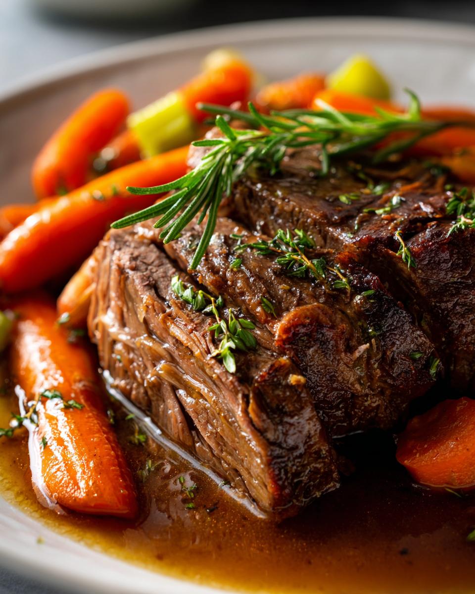 Amazing Slow Cooker Pot Roast – Tender &amp; Juicy