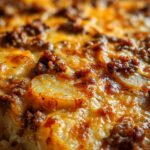 Cheesy Ground Beef & Potato Casserole (One-Pan Dinner!)