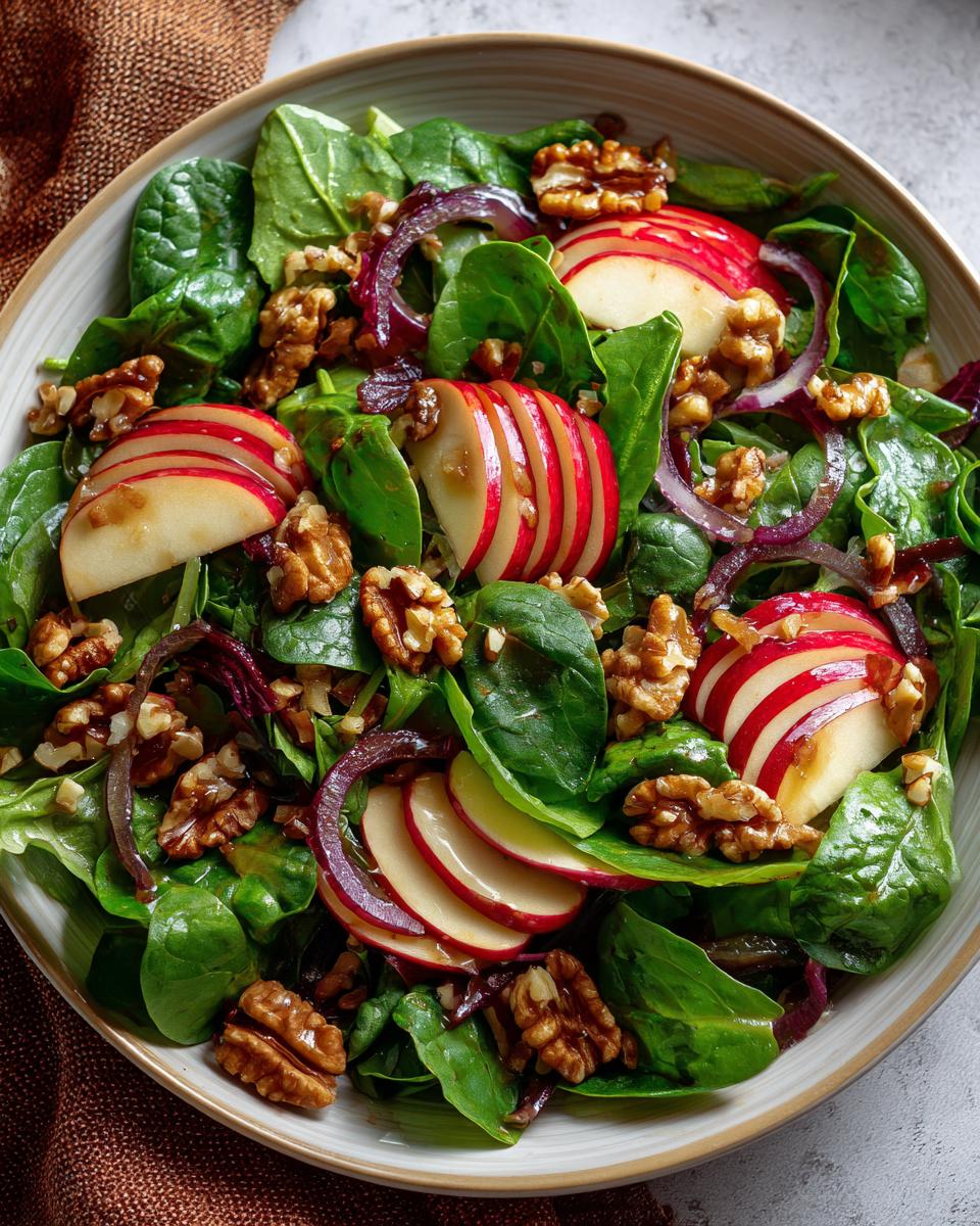 Amazing 20-min Crunchy Apple Walnut Fall Salad