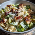 High-Protein Chicken Caesar Pasta Salad