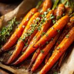 Maple Roasted Carrots with Thyme