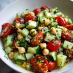 Mediterranean Chickpea Cucumber Salad