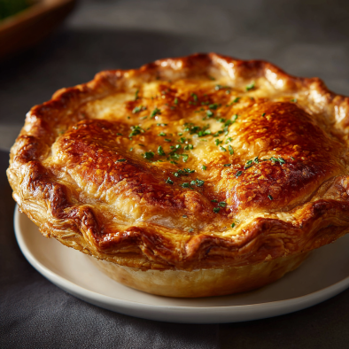 Easy Dinners Made Simple: Quick Dinner Ideas for Busy Nights 2 Golden chicken pot pie with flaky crust photographed in natural light