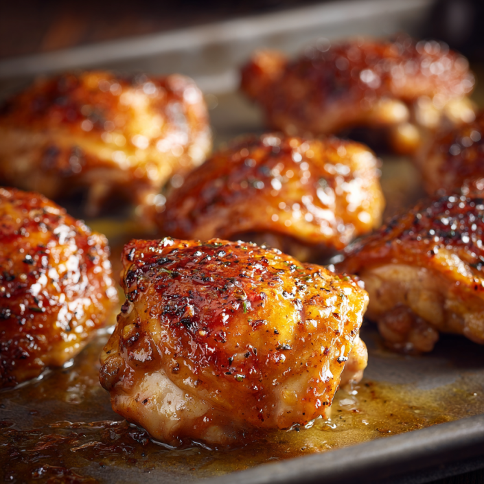 Easy Dinners Made Simple: Quick Dinner Ideas for Busy Nights 12 Maple glazed chicken thighs with caramelized skin photographed in natural light