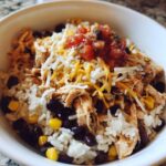 High-Protein Chicken Taco Rice Bowl