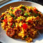 Cajun Sausage and Rice Skillet