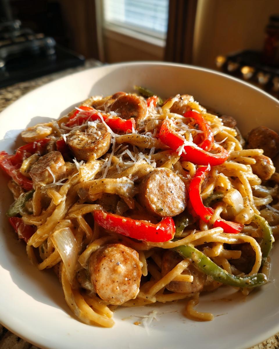 Creamy Cajun Sausage Pasta - detail 1