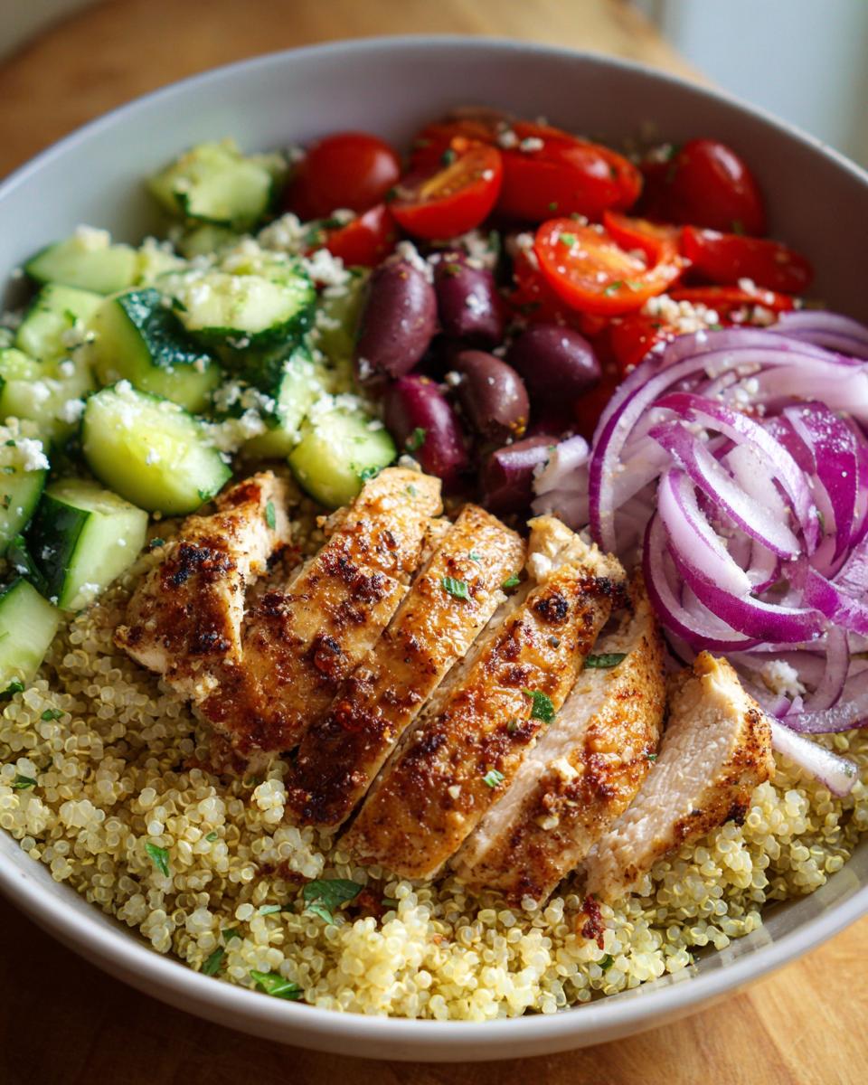 Greek Chicken Bowls (Clean Eating) - detail 1