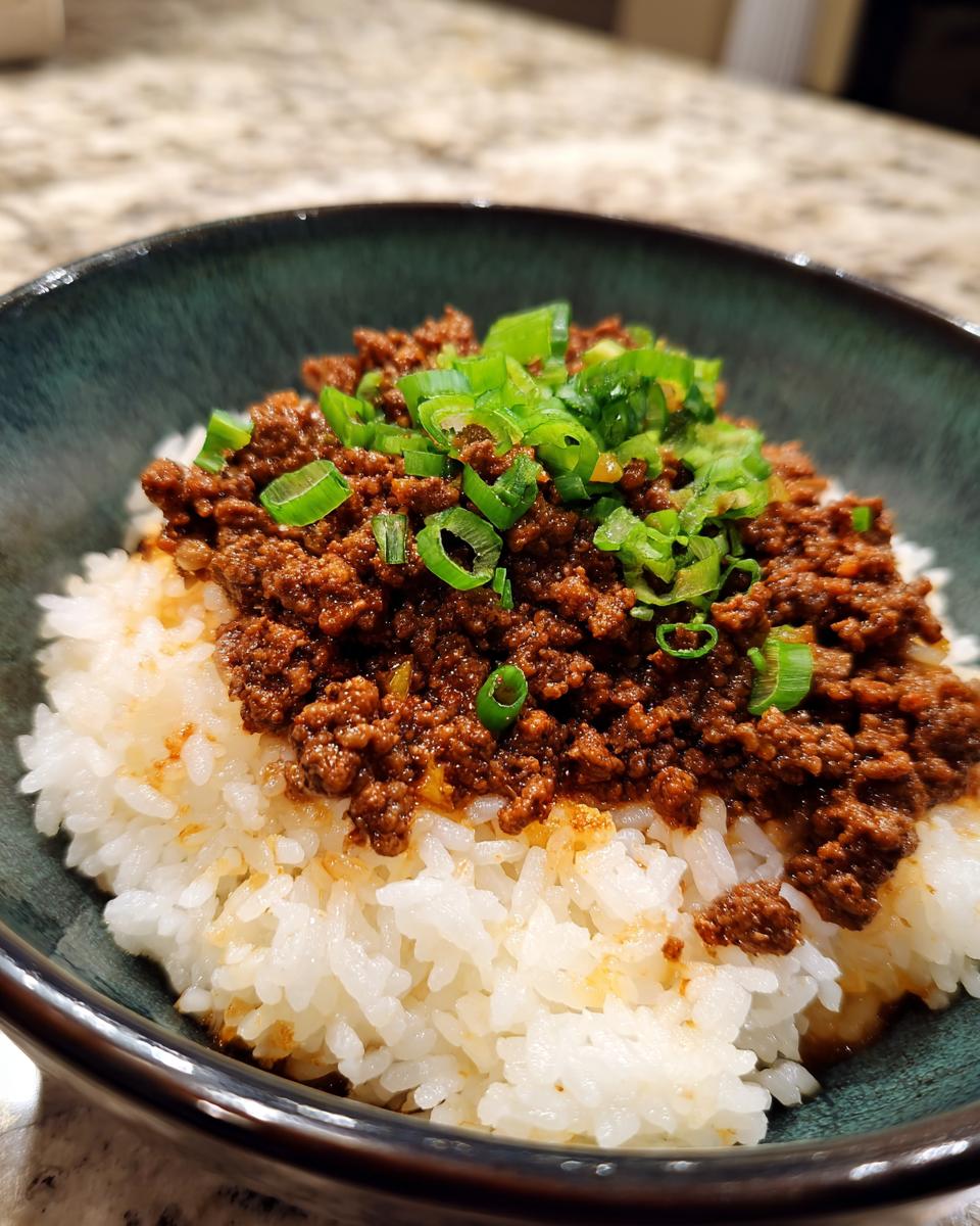 Korean Ground Beef Bowl - detail 2