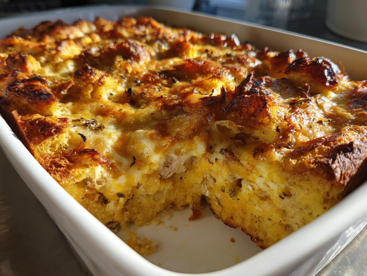 Rotisserie Chicken Stuffing Casserole - detail 2