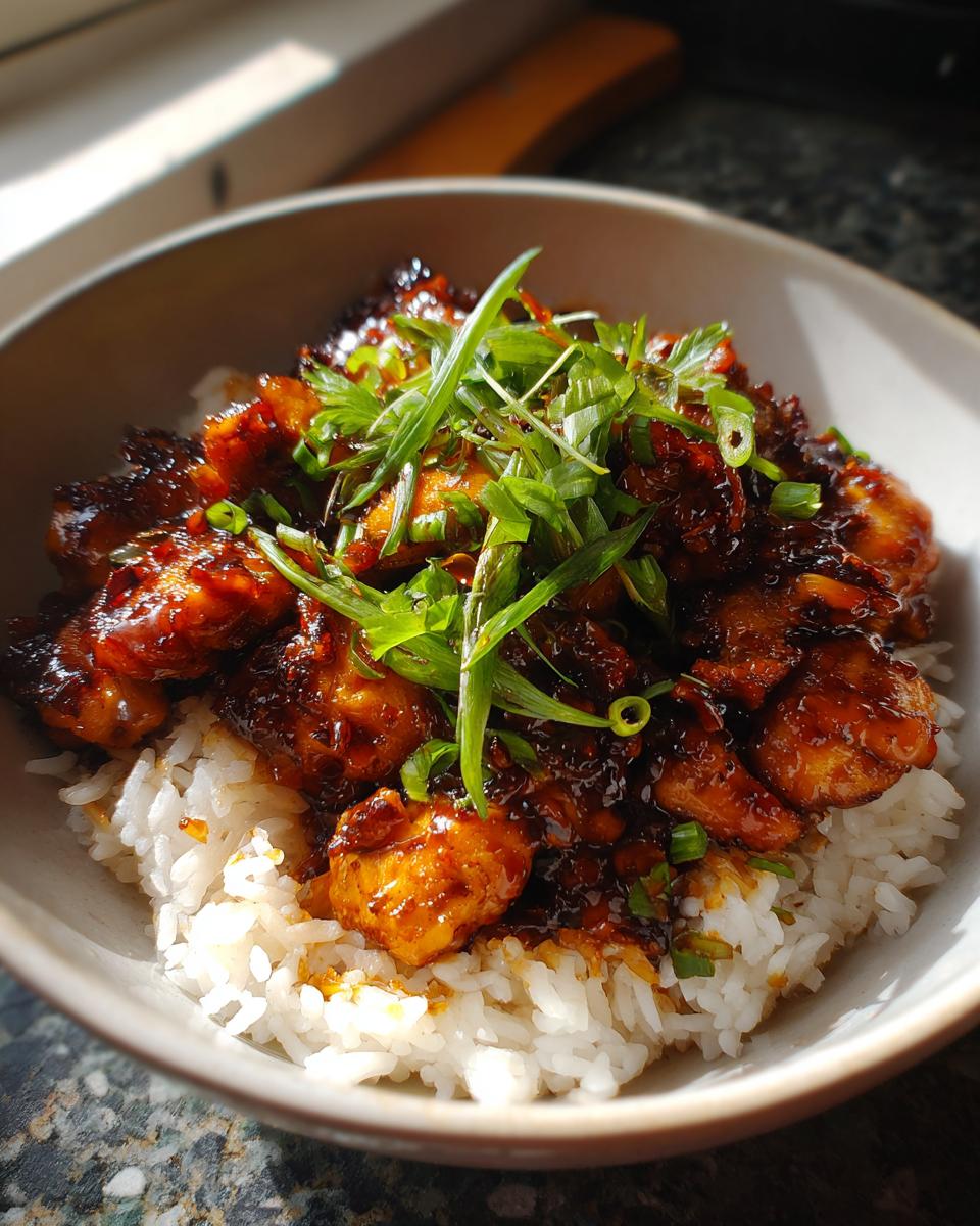 Sticky Chicken Rice Bowls - detail 2