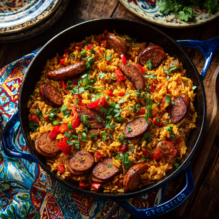 cajun sausage and rice comfort food recipe