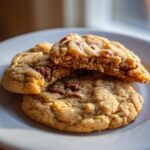 Brown Butter Pecan Cookies are thick, chewy, and crunchy!