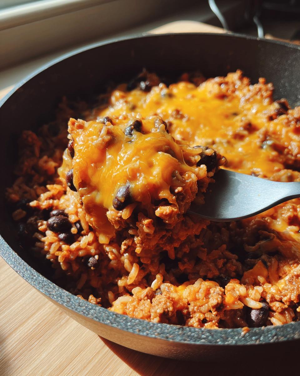30-Min Cheesy Taco Rice Skillet: A Quick & Yummy Meal 4 Cheesy Taco Rice Skillet - detail 1