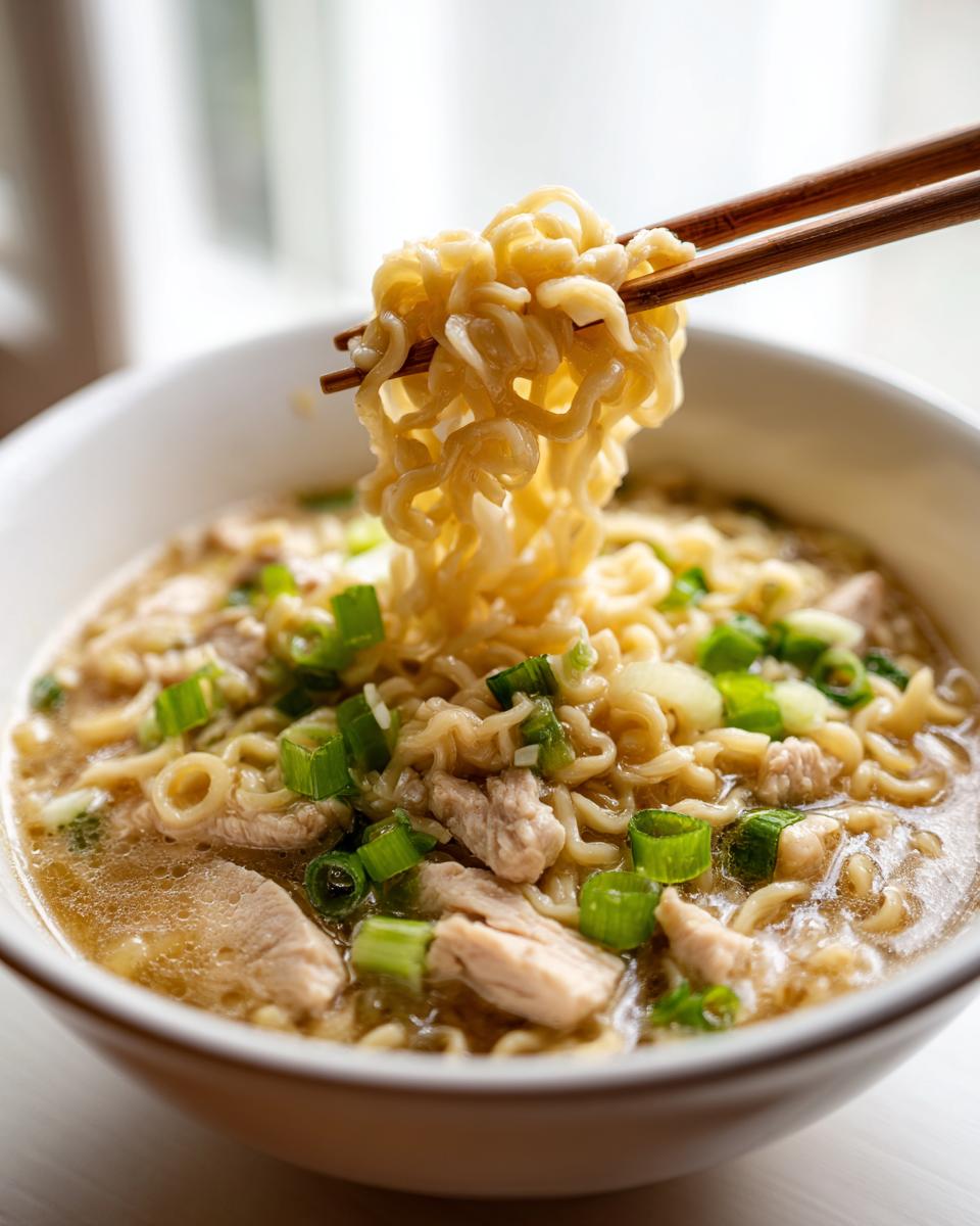 **Creamy Garlic Chicken Ramen:** 30-Min Recipe You'll Love! 4 Creamy Garlic Chicken Ramen - detail 1