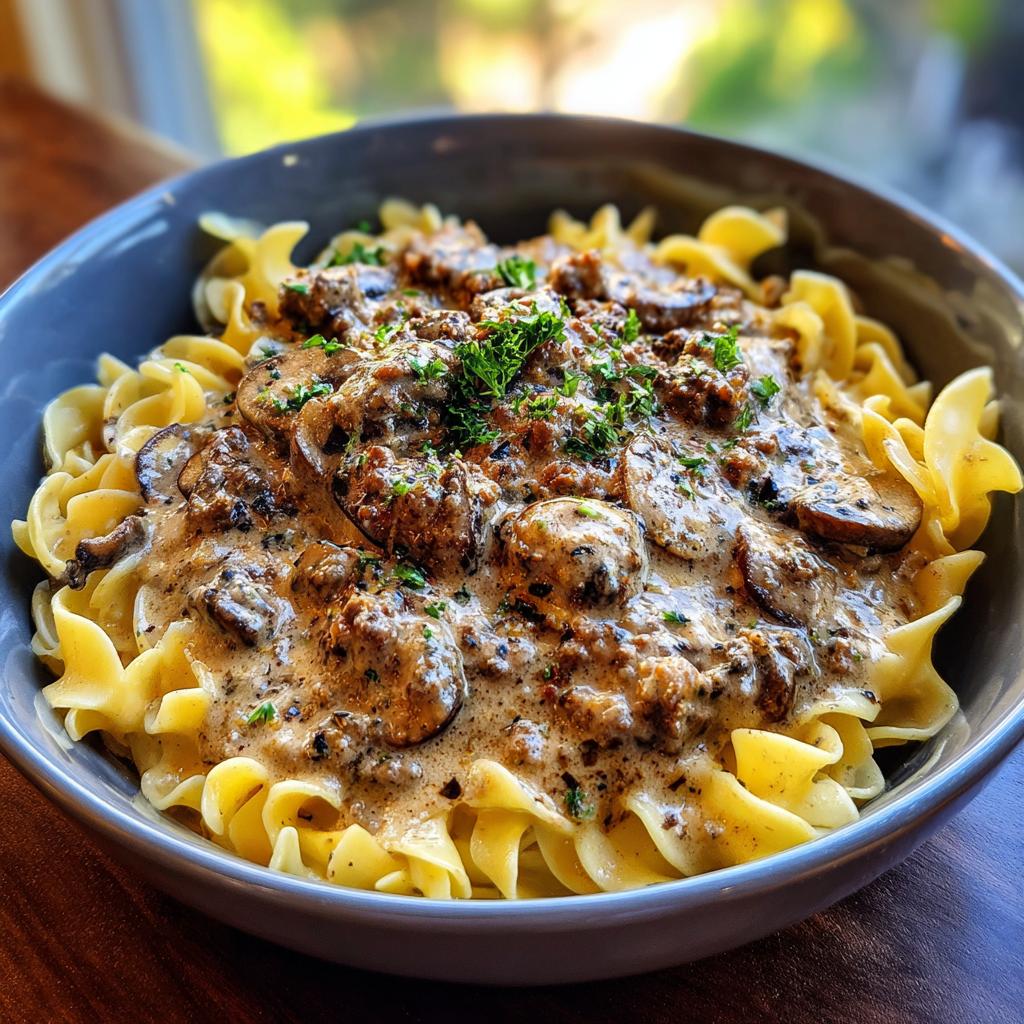 30-Min Creamy Ground Beef Stroganoff: A Flavorful Treat!