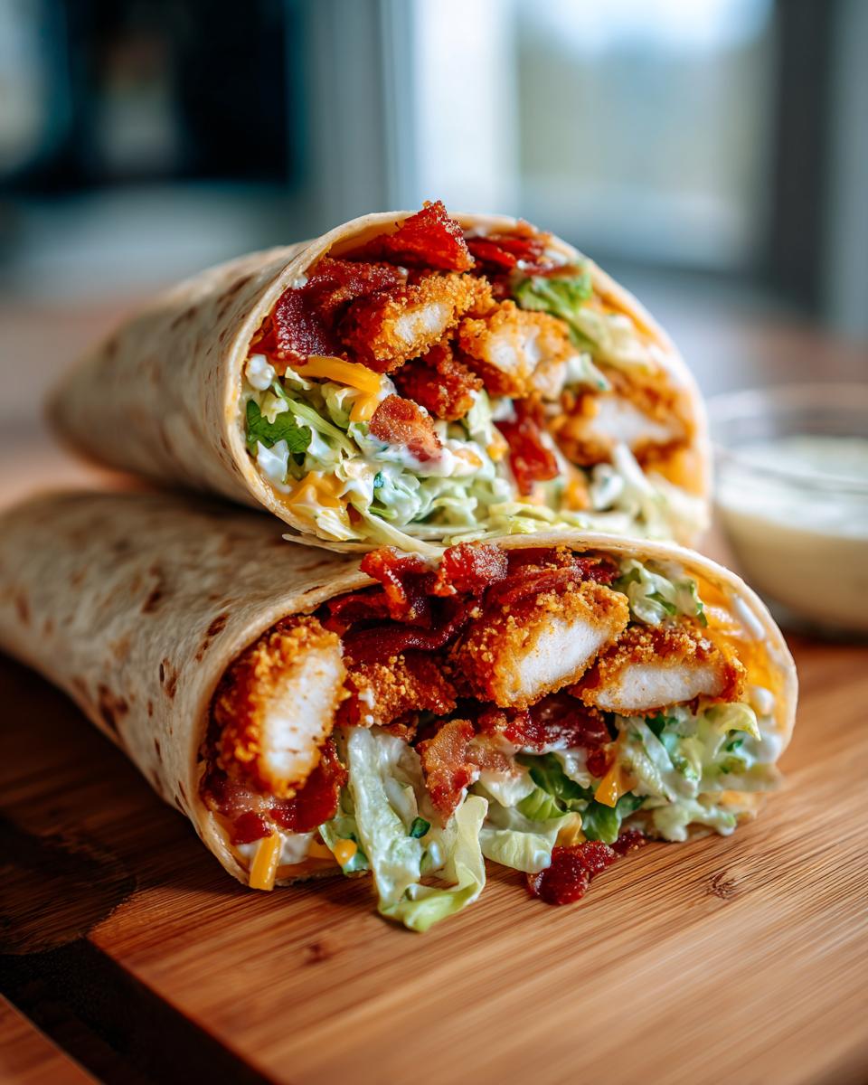 Unbelievably Easy: 10-Minute Crispy Chicken Bacon Ranch Wrap