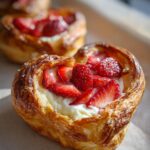 Delicious Strawberry Cream Cheese Heart Danishes for Valentine's Day Desserts