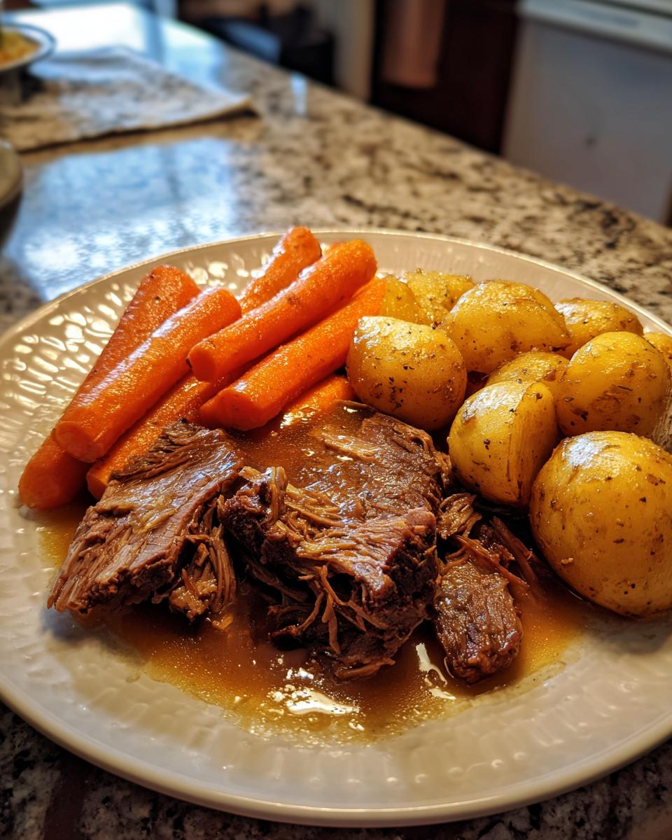 Easy Crock Pot Pot Roast (with Gravy!) - detail 2