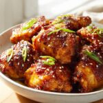 Easy Honey Garlic Slow Cooker Chicken Thighs