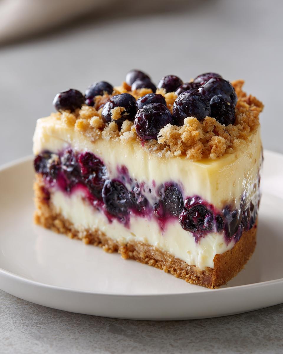 Make 1 Amazing Blueberry Crumble Cheesecake!