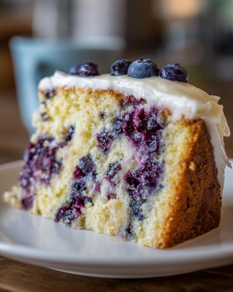 Lemon Blueberry Cake - detail 2