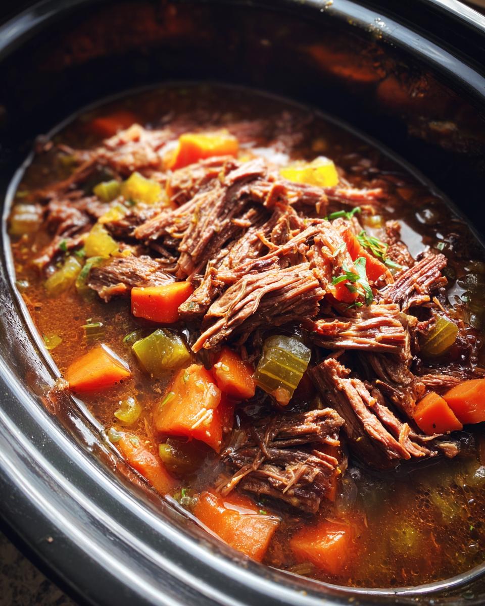 Make-Ahead Slow Cooker Beef for the Week - detail 2
