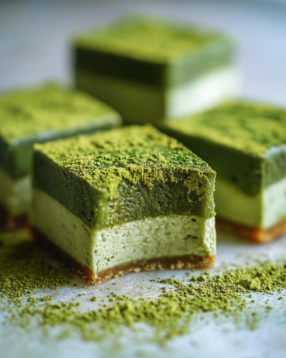 Matcha Strawberry Cream Bars: 2 Reasons to LOVE! 4 Matcha strawberry cream bars | Halicopter Away - detail 1