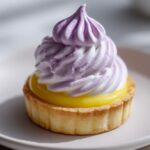 Mini Lemon Tart with Lilac Meringue