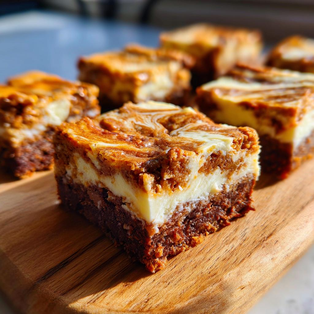 Delightful! 10 Carrot Cake Cheesecake Bars to Love 4 Moist Carrot Cake Bars with Cheesecake Swirl - Perfect Easter Dessert - detail 1