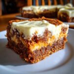 Moist Carrot Cake Bars with Cheesecake Swirl - Perfect Easter Dessert