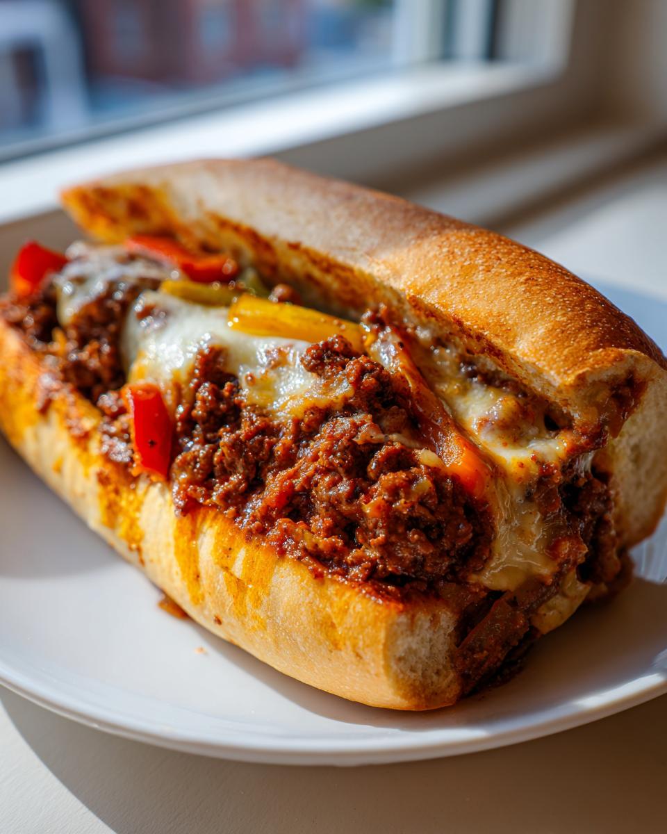 PHILLY CHEESESTEAK SLOPPY JOES - detail 2