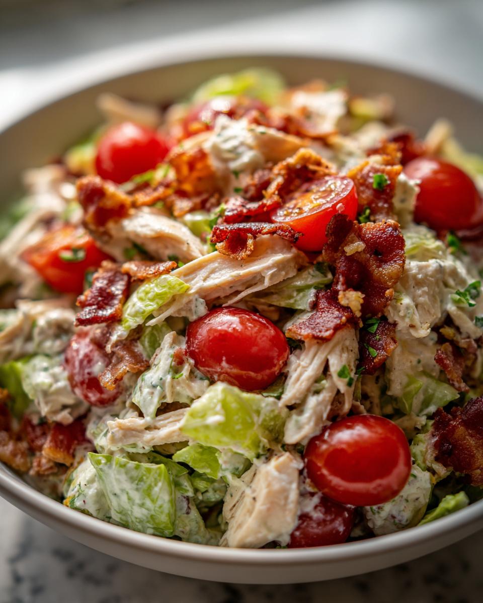 Savory BLT Chicken Salad: 3 Steps to Delightful!