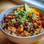 Street Corn Chicken Rice Bowl